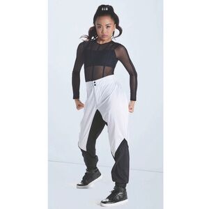 Weissman |Savage Love Hip Hop Black White Track Pants Mesh Leotard Various Sizes